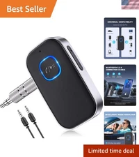Bluetooth Car Adapter – CVC8.0 Noise Cancelling, 16H Battery, Hands-Free Calls