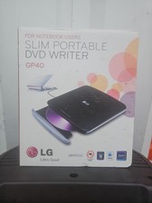 LG GP50NB40 Portable DVD Writer USB 2.0 Slim, Black TV Connectivity