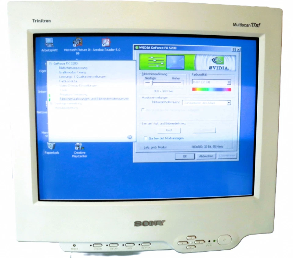 Sony Multiscan 17sf Trinitron Monitor CPD-17SF1/CRT/Retro - Bild 2 von 4