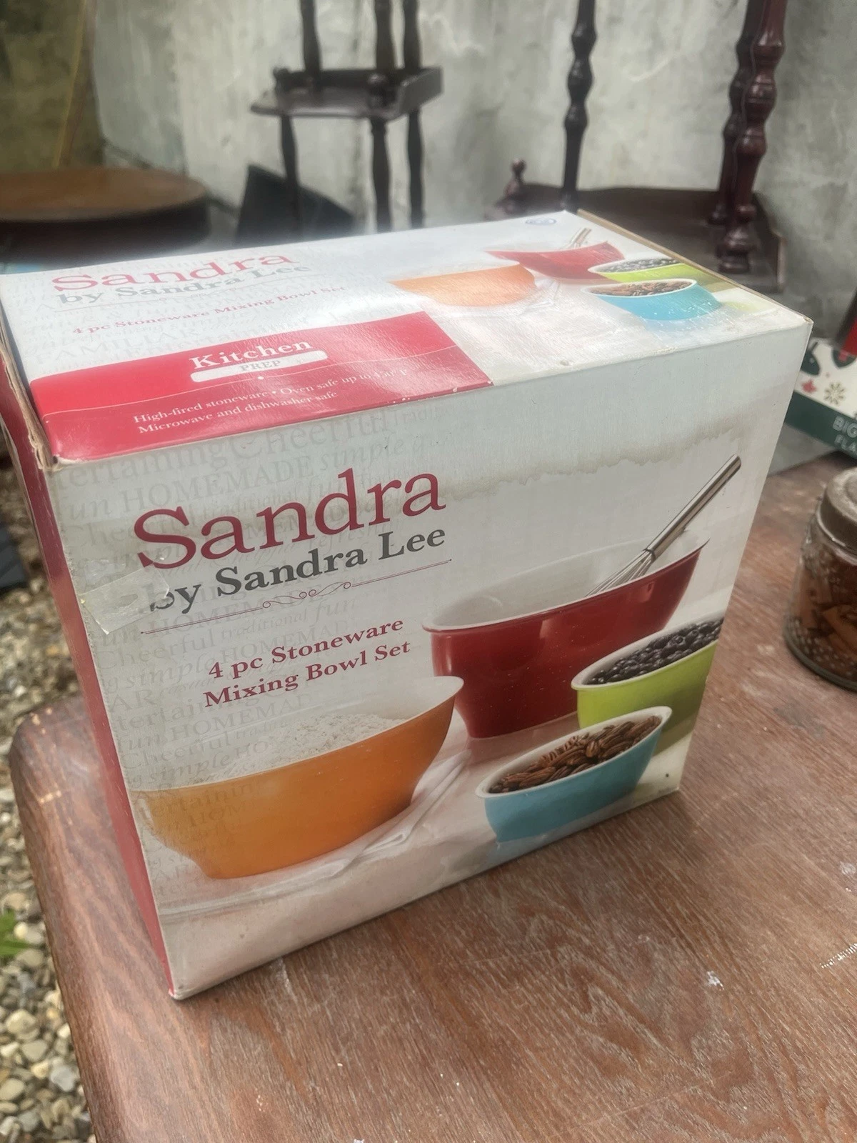 Sandra Lee Food Prep Bowls Set Nesting Mixing Decorative