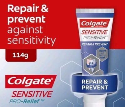 5 X 114g Colgate Toothpaste Sensitive Pro-Relief Repair & Prevent DHL SHIPPING