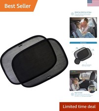 2-Pack Car Window Shades by - 19 x 12 in Side Window Cover for SUVs, Sedans, ...