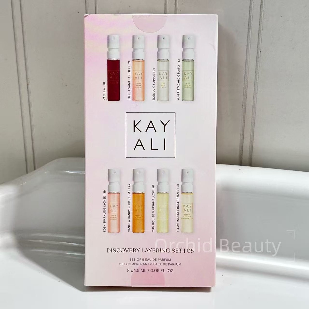 New KAYALI Discovery Perfume Layering Set Sample Spray 8X1.5 ml