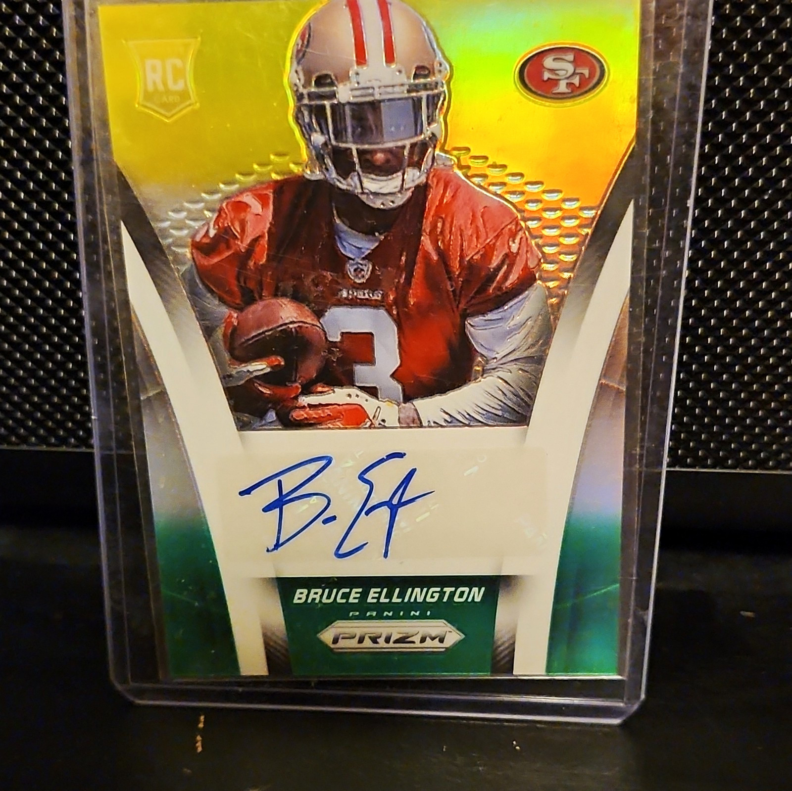 Bruce Ellington Panini Prizm Autograph Rookies #ARBE Orange