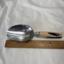 Vintage Ekco 14 Cup Scoop With Red Blackpaint Worn Handle Usa Free Ship