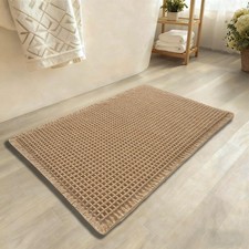 Upgraded Waffle Bath Mat, Machine Washable Rugs, Non Slip Bath Mats for Bathr...