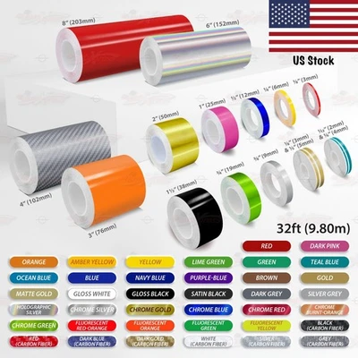 Roll Vinyl Pinstriping Pin Stripe DIY Self Adhesive Line Car Tape Decal Stickers - Bild 1 von 4