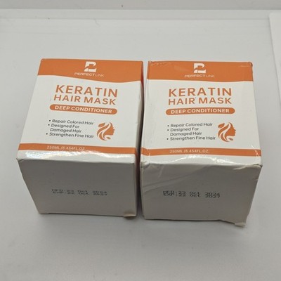Lot Of 2 - Keratin Hair Care Mask Repair Colored Hair Damage Strength Fine Hair