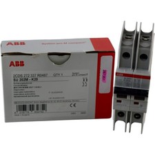 NEW ABB SU202M-K20 2CDS272337R0487 K20A 2P Mini Circuit Breaker NIB