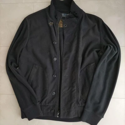 Polo by Ralph Lauren Deck Jacket coton 100 % taille M noir marine d'occasion - Photo 1/4