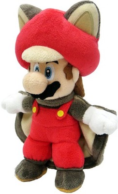Flying Squirrel Mario 9'' Plush Little Buddy Super Mario Bros Official 1310 New