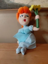 Vintage 1999 Stuffins - Rocky & Bullwinkle & Friends - Nell Fenwick - 9" 