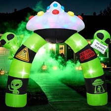 10 FT Alien Halloween Inflatable Archway, Halloween Inflatables Outdoor