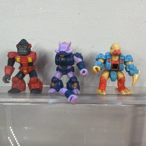 3 X DAMAGED FOR PARTS  VINTAGE Hasbro BATTLE BEASTS Figures *DAMAGED Ships Fast!