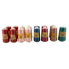 Overlock Serger Thread 15 Cones 3000 Yards Ea New Assorted Colors Polyester
