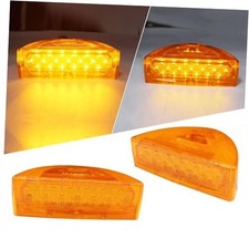 2Pcs Amber Headlight 39 LED Turn Signal Indicators Running Lights, Front Park