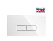 Placca cassetta a parete due pulsanti PUCCI ECO SLIM 80179560