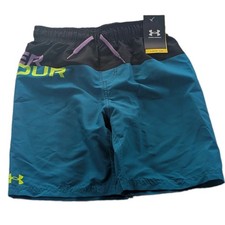Under Armour Boys Youth Size Large Mesh Lined Swim Trunks Shorts Circuit Teal
