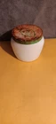 Ponds cold cream milk glass container vintage mint condition, rusty lid