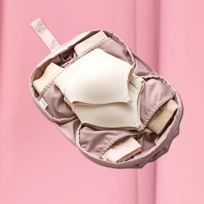 Sac de rangement de sous-vêtements de voyage, fourre-tout, sac à cosmétiques - Photo 1/4