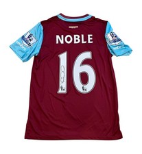 MARK NOBLE WEST HAM FAREWELL BOLEYN SIGNED SHIRT Final Game UPTON PARK 2016