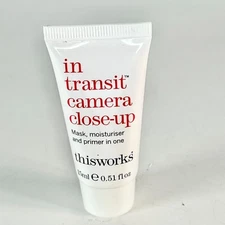 This Works in Transit Camera Close-up Moisturizer Mask Primer Travel .51 oz New