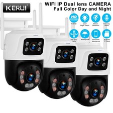 3PACK Outdoor Wireless 6MP PTZ POE IP Camera Home Security CCTV Video Camera