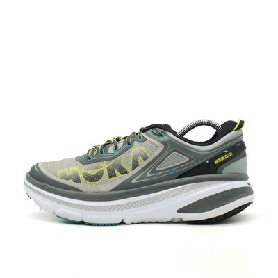 Hoka One Herren Bondi 4 Sportschuhe Grau Gelb Leichtgewicht Laufschuhe EU 44