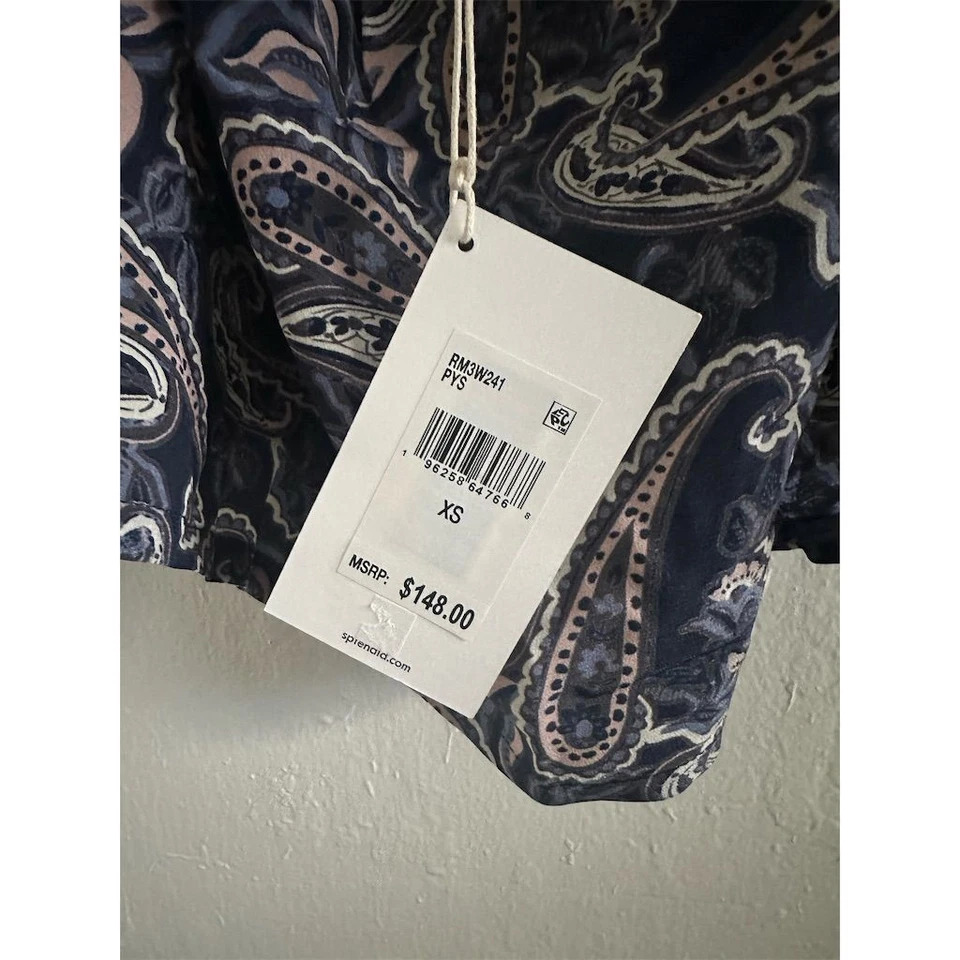 Espléndida camisola halter de seda cachemira para mujer XS multicolor Foto 3 de 3