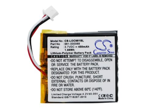 Replacement Battery For Logitech 981-000068 Wireless Headset - Afbeelding 1 van 5