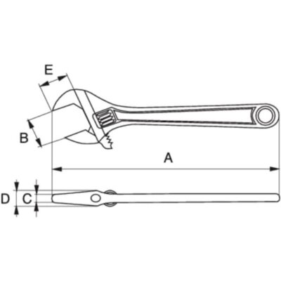 Bahco 9035 Moersleutel | Ergonomisch bekleede greep | 55,6 mm