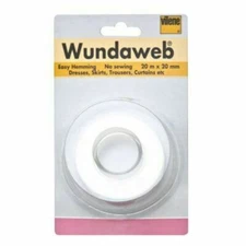 Strong Iron Wundaweb Hemming Web Wonderweb Hem No Sewing Fabric Tape 20mm x 20M