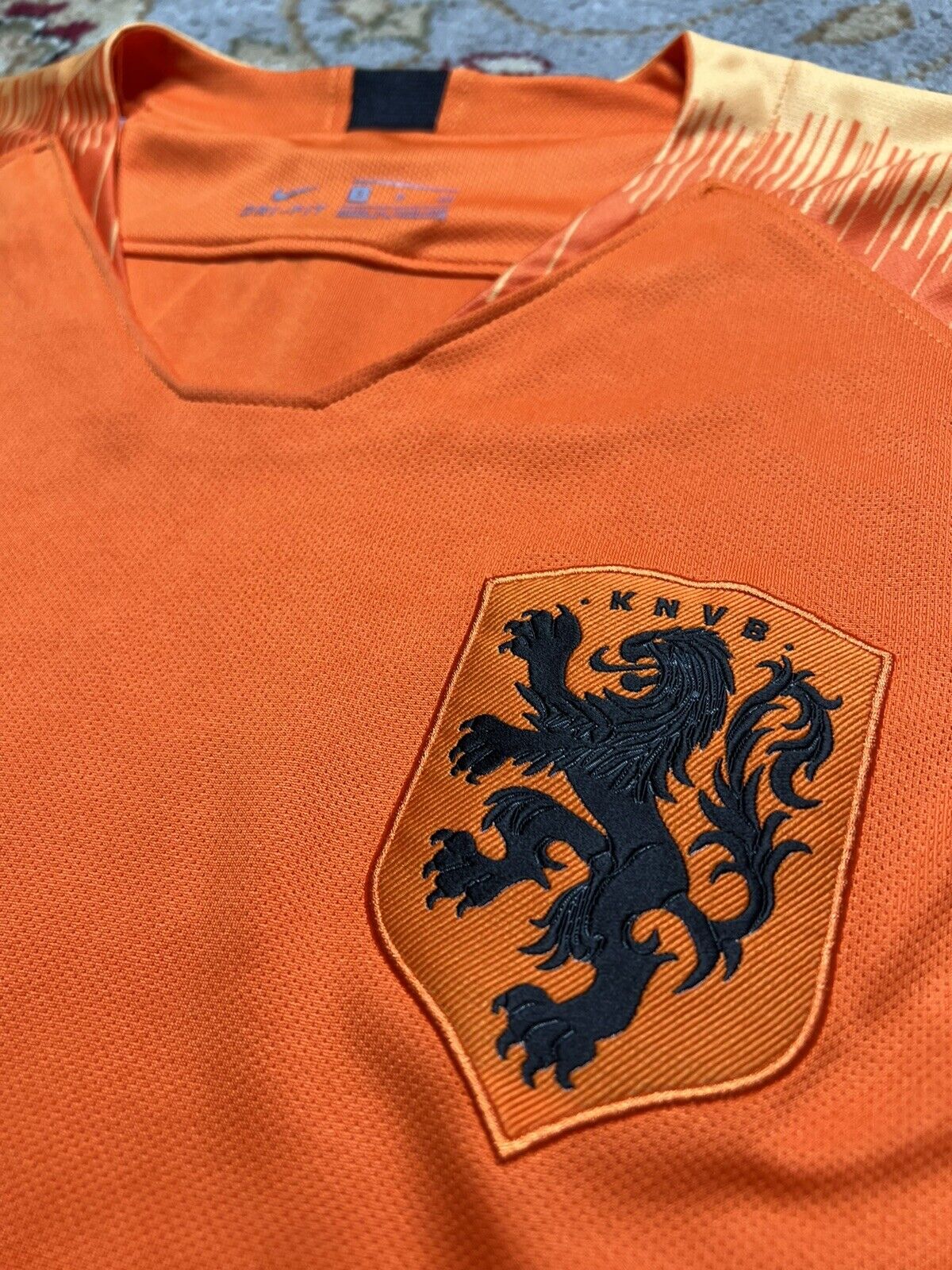 Stryker Netherlands Soccer Team Shirt Adult Orange Knvb (Small)