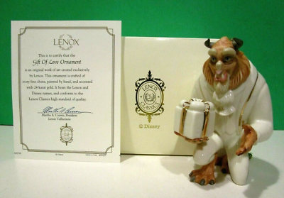 LENOX GIFT OF LOVE BEAST Ornament Beauty and the Beast -- - NEW in