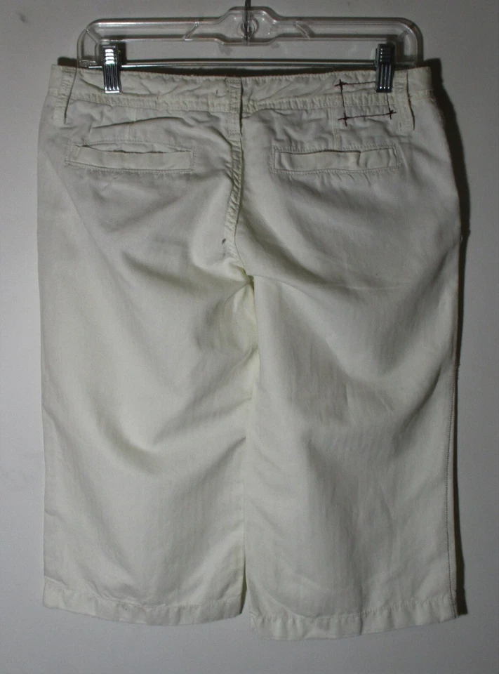 Pantalones cortos informales largos blancos Z-BRAND para mujer talla 27 Foto 3 de 4