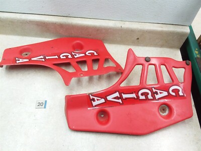  CAGIVA 500 VMX500 Radiator Tank Shrouds Panels Covers 1985 #20 ANX ARP E12