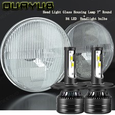 Pair 7" Inch Round LED Headlights Hi/LO Sealed Beam for Chevy Bel Air 1955-1957