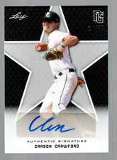 2020 Leaf Perfect Game National Showcase Auto Black #BACC3 Carson Crawford 14/50