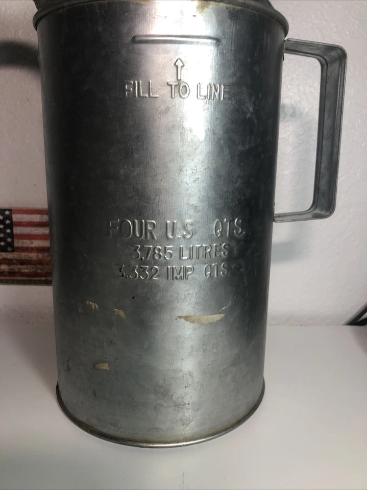 Medida de acero galvanizado Plews/Lubrimatic 75-444 4 cuartos Foto 2 de 4