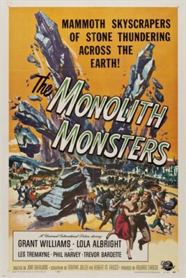 the monolith monsters VINTAGE SCI-FI MOVIE POSTER 1957 horror 12x18