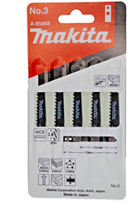 Makita A-85868 Jigsaw Blades Cutting Wood PVC Plastic Fine Cut Pack of 5