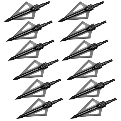 12Pcs 20" Crossbow Bolts Carbon Arrows 100grain 3 Blade Broadhead Hunting Quiver - Picture 12 of 16