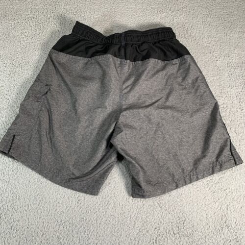 Speedo costume da bagno uomo piccolo grigio nero tasca cargo coulisse rete fodera - Foto 2 di 9