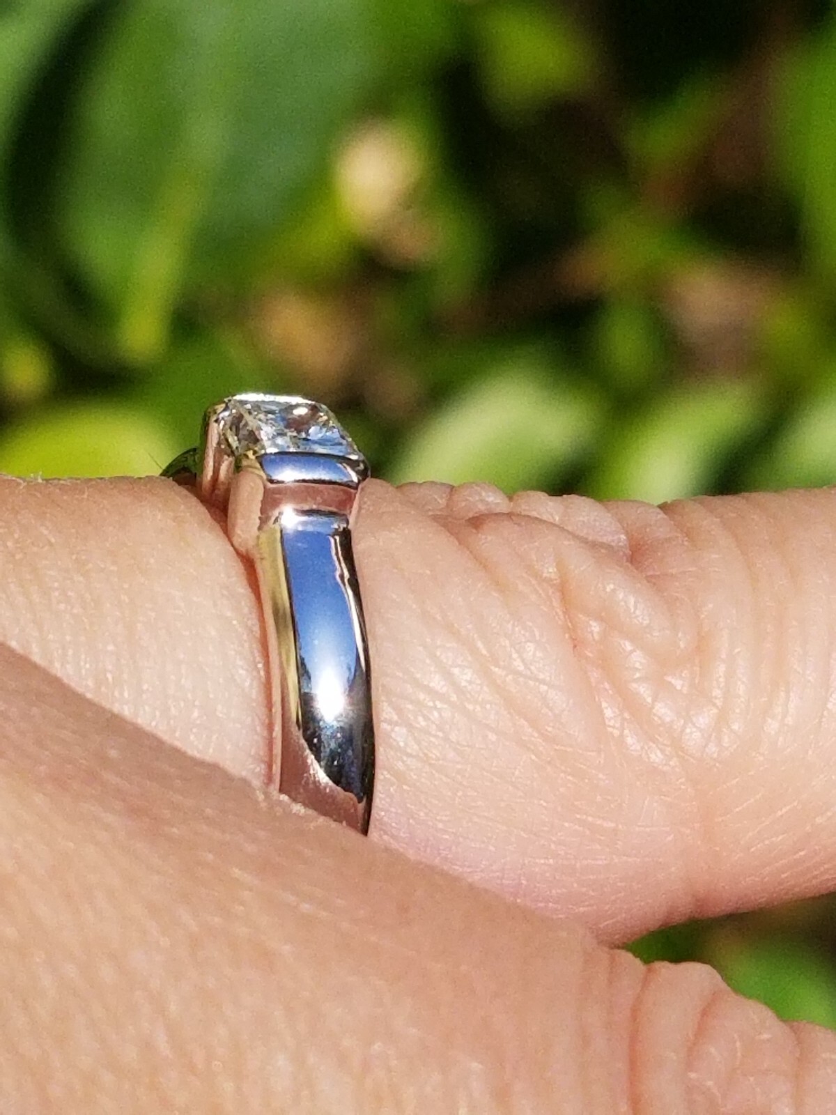 Beautiful Princess Solitaire Natural Diamond 14k … - image 13