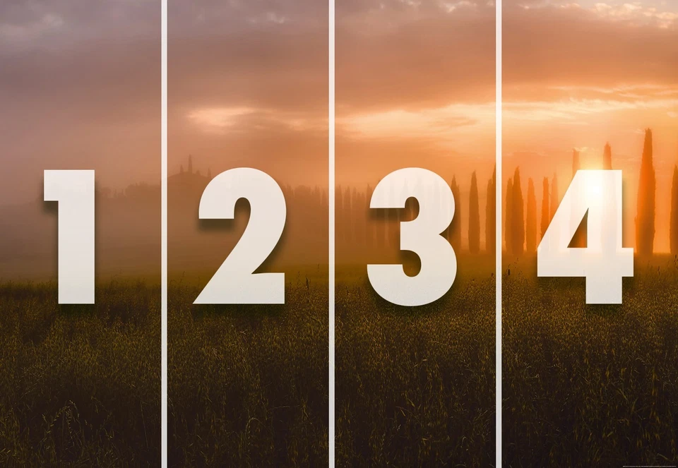 Mural De Papel Tapiz Para Sala 100x143 Pulgadas Amanecer Naranja De Toscana - Imagen 3 de 4