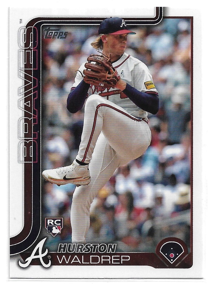 2025 Topps Series 1 #253 Hurston Waldrep RC Atlanta Braves Rookie