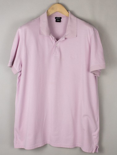 T-shirt Hugo Boss Vintage Beige à Carreaux - Taille M (39) - Col Italien, Manches Courtes