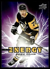 Evgeni Malkin 2019-20 Upper Deck Pure Energy #PE-35 Card Pittsburgh Penguins