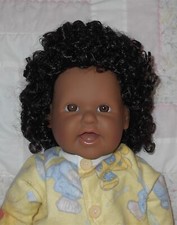 WEE 3 ERIN Doll Wig SZ 12-13.5 DARK BROWN Full Head of Various Lengths Curls NWT