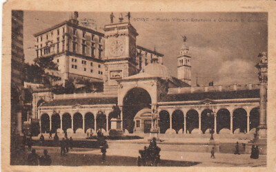 AK POSTKARTE ITALIEN ITALIEN ITALY UDINE Piazza Vittorio Emanuele sc.